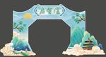 中式国风启智门