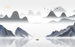 简约 简奢意境山水 Tif分层