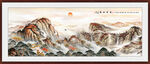 五岳独尊江山如画泰山图