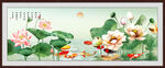 九鱼图荷花九鱼图