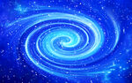 蓝色漩涡星空