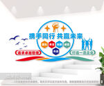 共赢未来企业励志文化墙图片