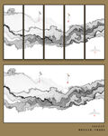 国画水墨画山水画