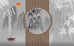 新中式背景墙 