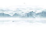 水墨山水画