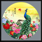 国画孔雀