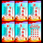 四个自信文化墙