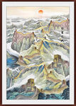 长城客厅山水画 万里长城挂画