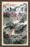 竖式山水画