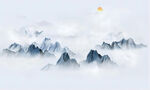 水墨山峰