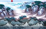 新中式背景墙 