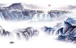 简约 山水新背景墙 TIf分层