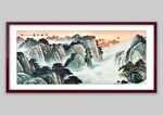 中式国画山水图