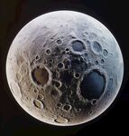 月球表面圆形灯箱素材