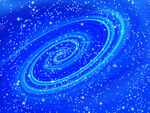 蓝色星轨星空