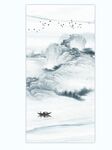 水墨玄关山水画