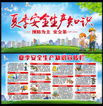 夏季安全生产展板及宣传栏
