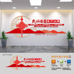 民族团结五个认同文化墙