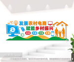 发展农村电商赋能乡村振兴背景墙