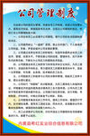 公司管理制度摸板