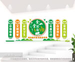 餐厅食堂文化墙标语图片