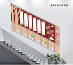 大气师德师风校园楼梯文化墙