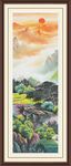 国画旭日东升山水画