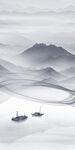 别墅 中式图玄关画 Tif分层