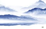 大气 新款中式山水 tif分层