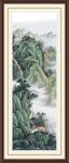 竖幅水墨画