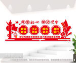党建室文化墙图片
