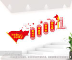 党建楼梯文化墙图片
