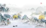 新品 高端中式山水 TIf分层