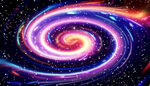 抽象绚丽星空装饰画