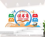 阅读室读书角文化墙