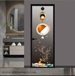 高清分层透明底平开门打印图
