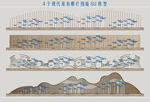 游鱼栅栏小品