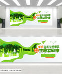 保护生物多样性环保文化墙