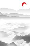 山水意境玄关