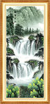 竖幅山水画 竖幅国画 竖幅水墨