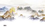 人气 中式简约山水 TIf分层