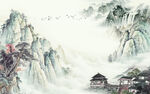 高清 高档新款山水 tif分层