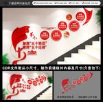 党建楼梯文化墙