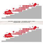 牢记三个务必楼梯文化墙