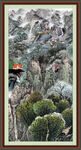 竖幅风景画