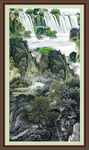 竖幅国画 