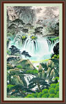 玄关山水画 