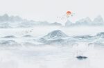 简约山水画