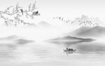 高雅 高级灰山水画 TIf分层