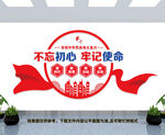 不忘初心牢记使命文化墙
